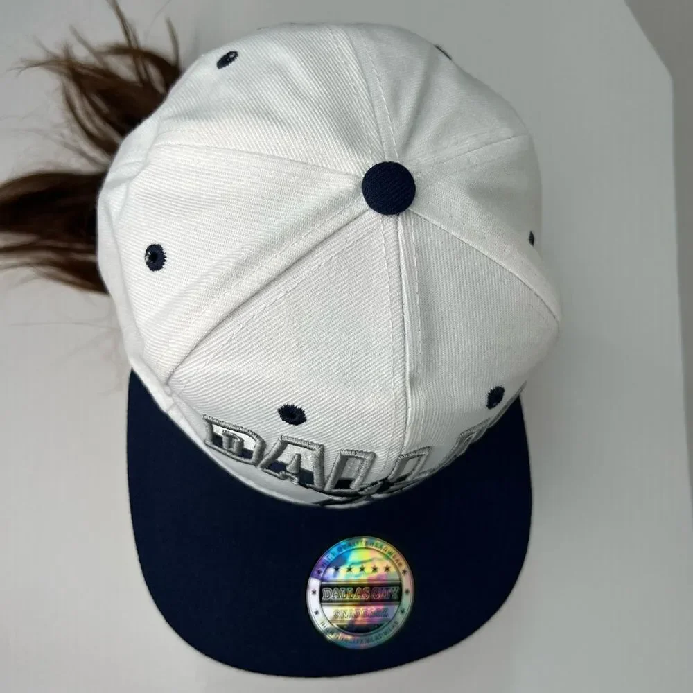 Dallas City Dallas Cowboys World Best Cap Snap Back White/Blue